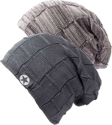 slouchy beanie amazon|trendy slouchy beanies for men.